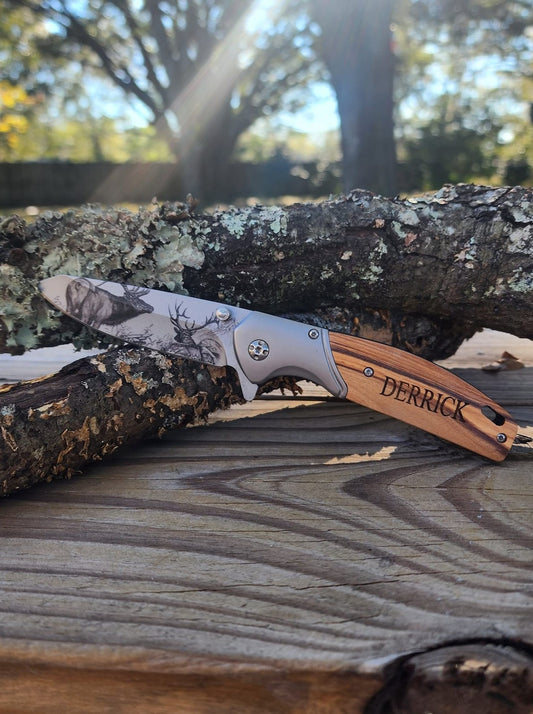 Hunting Knife- Deer/Elk Blade (Customizable)