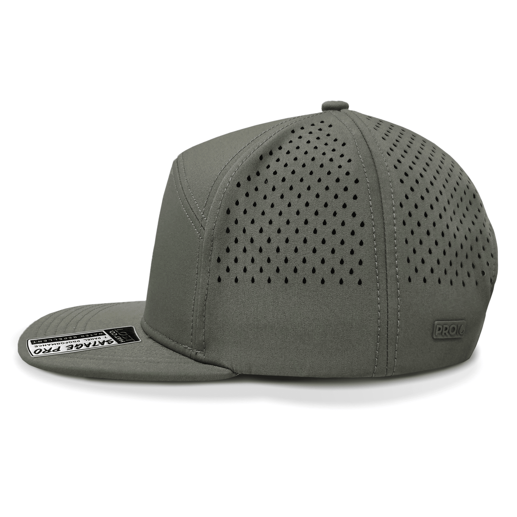 Black baseball cap on a white background side view